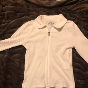 Holister crop top long sleeve blouse
